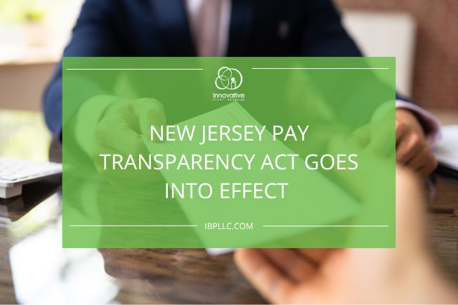 New Jersey Pay Transparency Act Goes into Effect