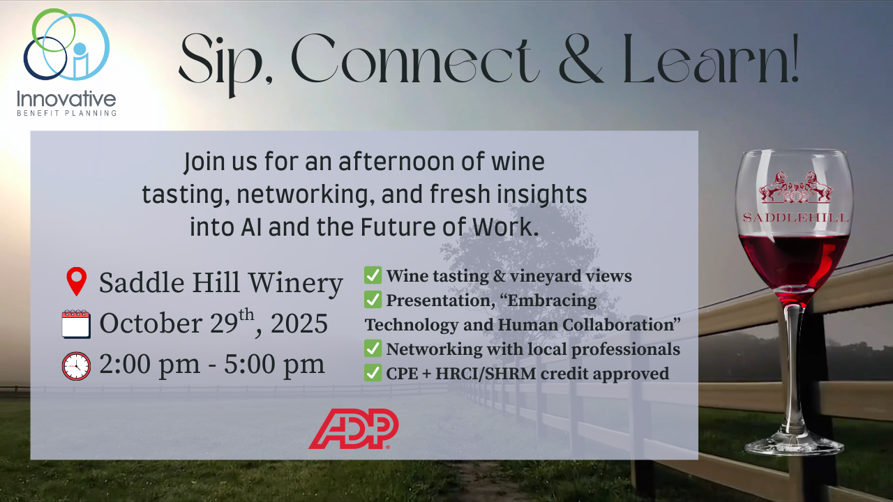 Sip, Connect & Learn: AI and The Future of Work at Saddle Hill Winery