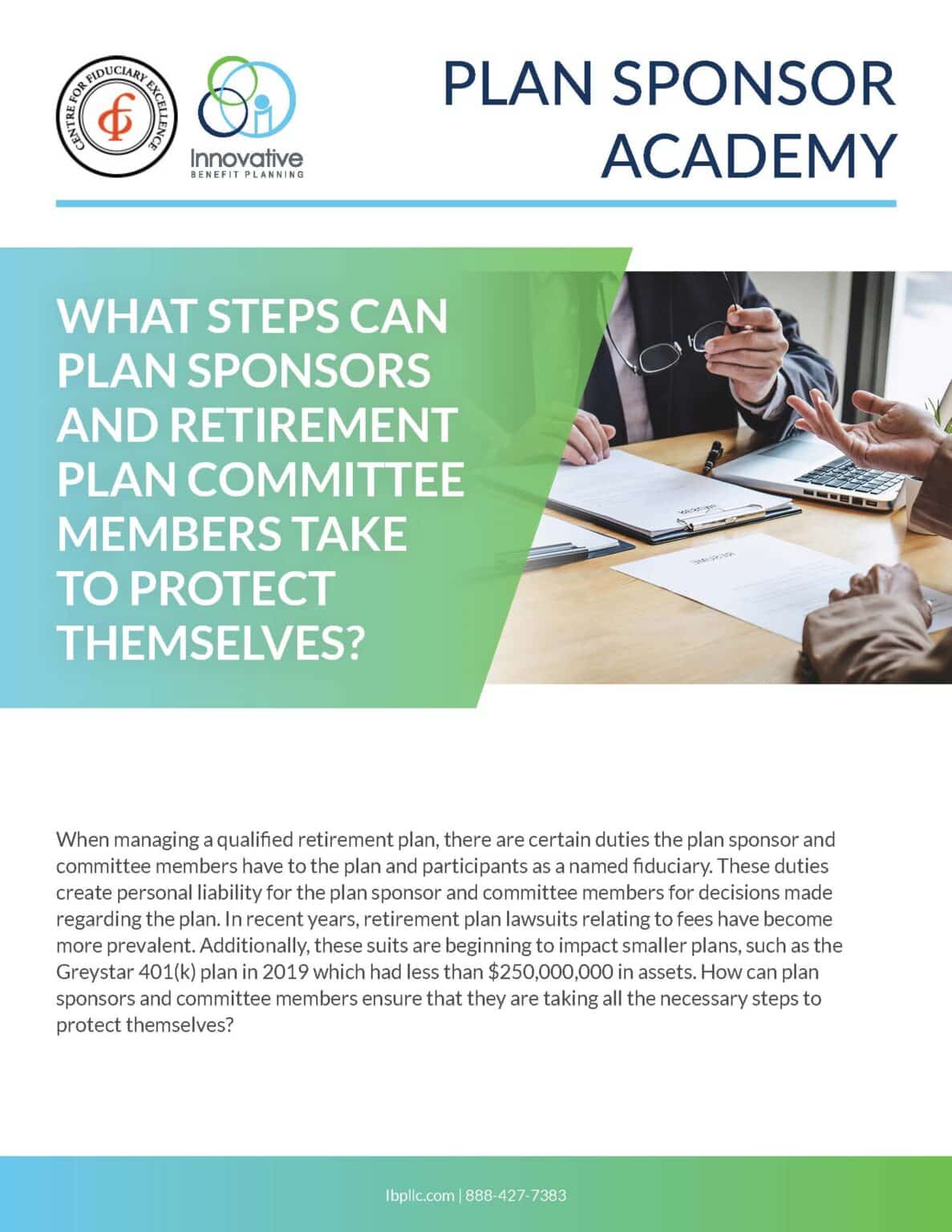 4 Steps Plan Sponsors and Retirement Plan Committee Members Take to Protect Themselves?
